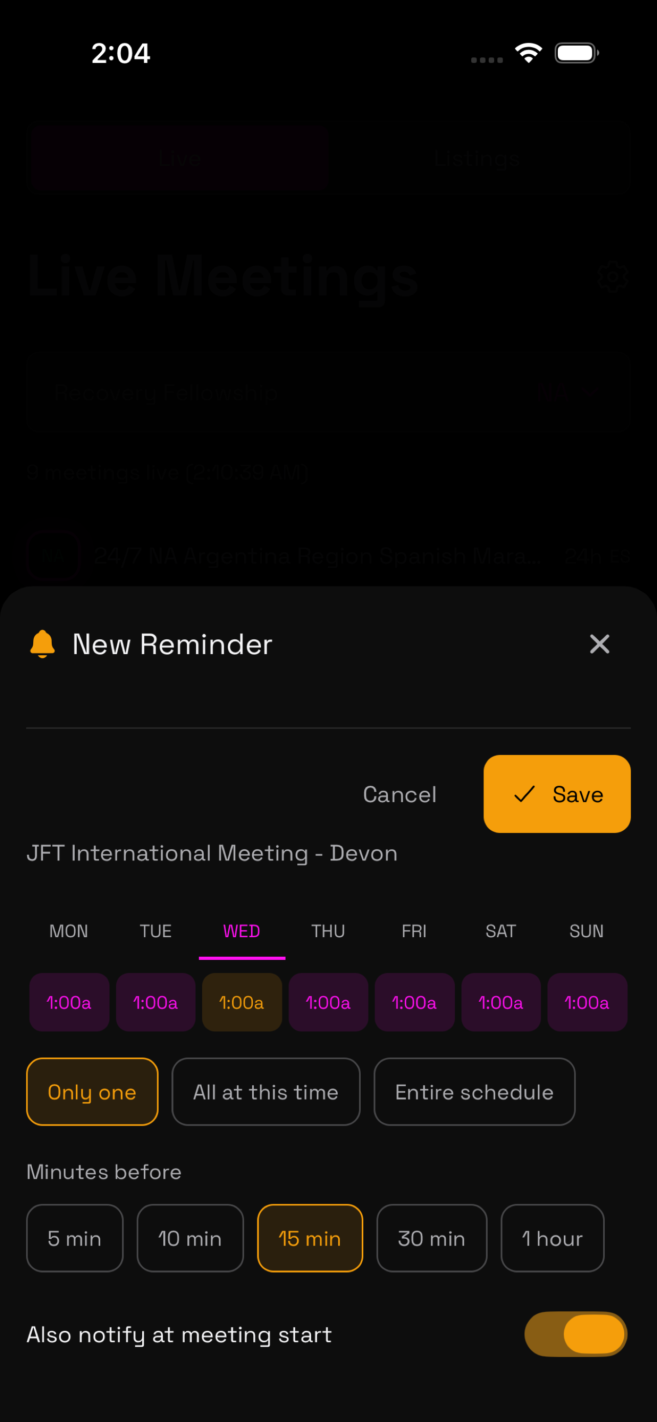 Reminders that fit your schedule